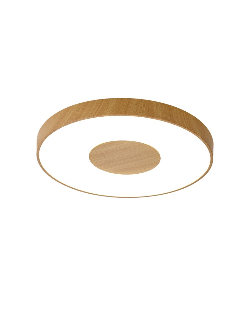 COIN * PLAFÓN REDONDO LED 80W - 2700-5000K - CON MANDO - MADERA